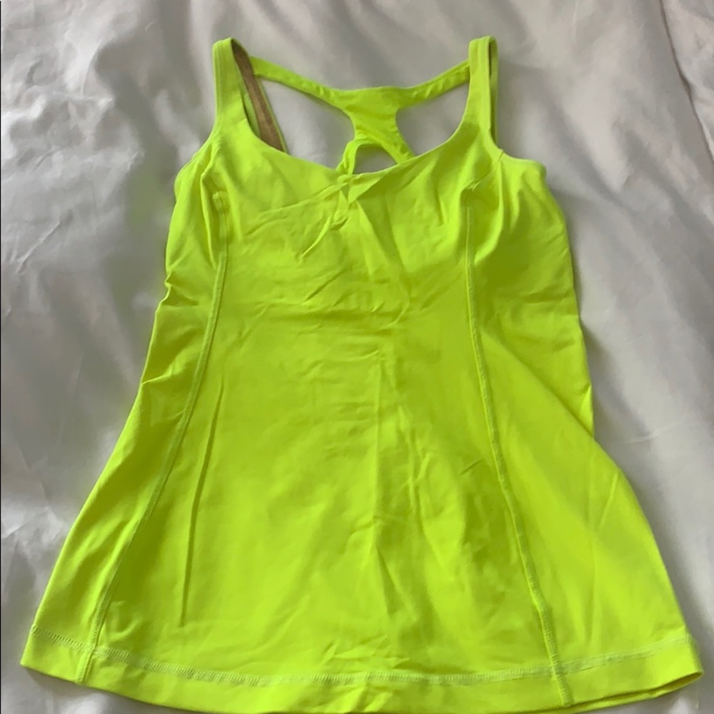 Lululemon Neon Yellow Ray Tank 6